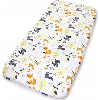 Prostěradlo PROSTĚRADLO 120x200 cm S GUMOU DO POSTELE VZORY BAVLNA Kerstin