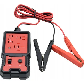Relé PŘENOSNÝ TESTER AUTO RELÉ 4 - 5 PIN 12V + KROKOSVORKY