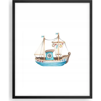 Obraz Foto obraz, plakát na zeď v černém rámu 40x50 loď, plakáty do obýváku