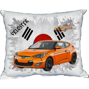 Povlak na dekorativní polštářek Polštářek s osobním autem Hyundai Veloster (Polštářek s osobním autem )