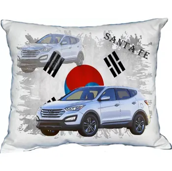 Povlak na dekorativní polštářek Polštářek s osobním autem Hyundai Santa Fe (Polštářek s osobním autem )