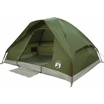 Stan OMAXI Kempingový stan kopule pro 4 osoby olivově zelený nepromokavý 658808