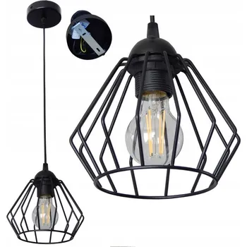 Stojací lampa LAMPA DO POKOJU SALONU KUCHYNI LED E27 NA OSTROV, BAR, DO ALTÁNKU, TERASU, DRÁTĚNÁ