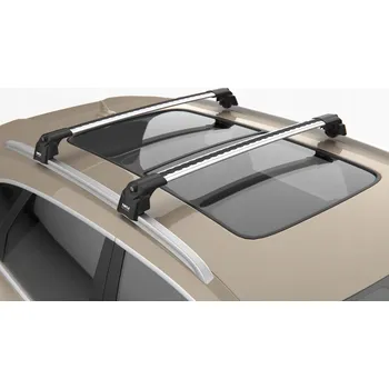 Příčník na automobil Střešní NOSIČ / ZAHRÁDKA pro Mercedes GLA X156 s podélnými nosiči (relingy)