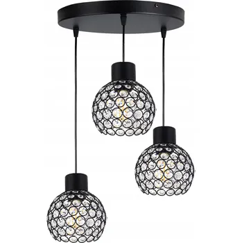 Závěsné svítidlo LED-ONE Drátěné s křišťály, 3 světelné body E27