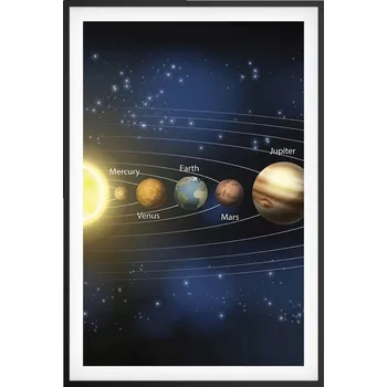 Obraz Obraz plakát v černém rámu do obýváku 61x91 kosmos foto plakáty na zeď