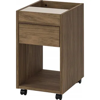 Komoda IKEA TONSTAD Komoda na kolečkách, hnědá mořená dubová dýha, 35x60 cm