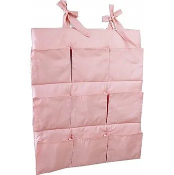 Příslušenství pro dětskou postel a kolébku ORGANIZÉR NA POSTÝLKU, ZÁSOBNÍK, KAPSY, PŘIVAZOVACÍ K POSTÝLCE BAVLNA