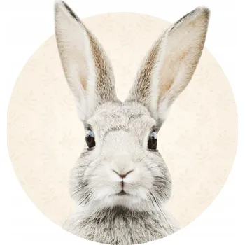 Samolepící dekorace SAMOLEPKA NA STĚNU PRO DĚTI ZAJÍČEK STEFAN BÉŽOVÝ