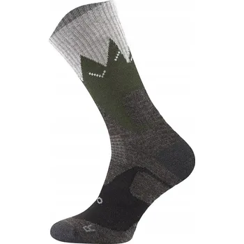 Pánské ponožky Outdoorové ponožky Falcon Trail ALPAKA & MERINO 70% vlny, velikost 39-42, Forest (lesní zelená)
