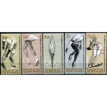 Poštovní známka (1964) MiNr. 80 - 86 A ** - Burundi - ZOH Innsbruck 1964