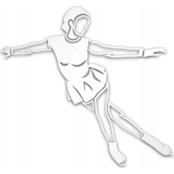 Reflexní samolepka na auto ŁYŻWIARKA