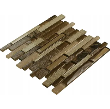 Obklad Skleněná mozaika Englass 30 x 29,2 cm, odstíny hnědé a béžové