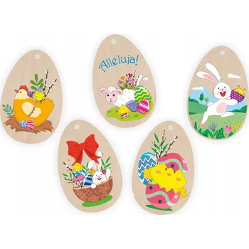 Velikonoční dekorace Velikonoční závěs z dřeva - vajíčko