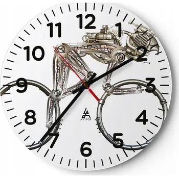 Hodiny Kuchyňské nástěnné hodiny 30x30 Abstrakce Moderní skleněné hodiny Tiché