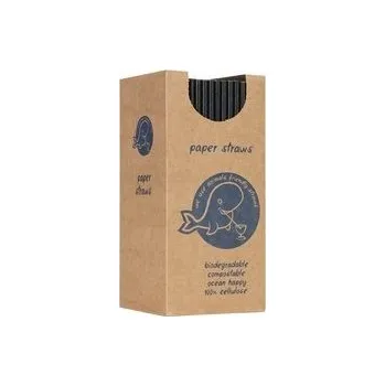 Jednorázové nádobí Brčka 2 50 Ks . Papír 20,5 cm x 6 mm