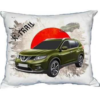 Povlak na dekorativní polštářek Polštářek s osobním autem Nissan X-Trail (Polštářek s osobním autem )