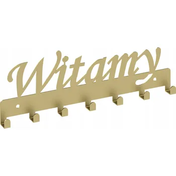 Věšák Šatní ramínko kovový Domer zlatý