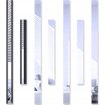 Zrcadlo Samolepky ścienne lustrzane s dekorativními zrcadlo pruhy