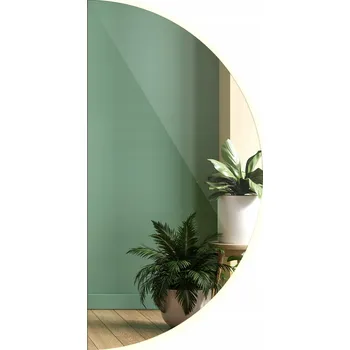 Zrcadlo Zrcadlo Polokruhové LED Závěsné do Koupelny 70 cm