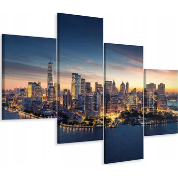 Obraz Obraz PANORAMA New York Čtyřdílný (Tetraptych) 3D Efekt 120x75 cm