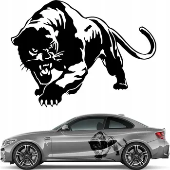 Samolepicí dekorace na vozidlo Grafická samolepka na auto PUMA DIVOKÉ ZVÍŘE 45x60 | Barva