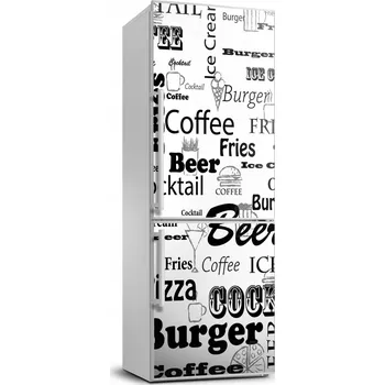 Fototapeta Tapeta na lednici Menu v restauraci na míru