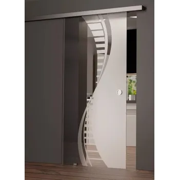 Interiérové dveře Melina Arca skleněné posuvné dveře 810 mm softclose