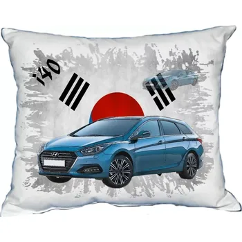 Povlak na dekorativní polštářek Polštářek s osobním autem Hyundai i40 (Polštářek s osobním autem )