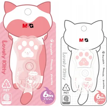 Vrták Korektor v pásce kočičí tlapka Lovely Kitty 6 m x 5 mm M&G