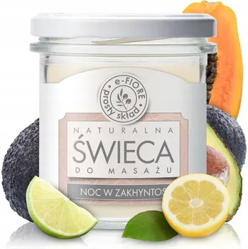 Svíčka Masážní svíčka e-Fiore Noc v Zakynthosu 330 ml