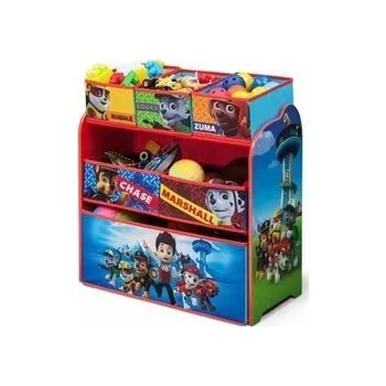 úložný prostor na hračky Tlapková patrola ORGANIZÉR, REGÁL NA HRAČKY S BOXAMI