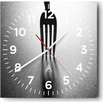 Hodiny Nástěnné hodiny do obýváku 40x40 Příbor Bezhlučné hodiny na skle Tiché