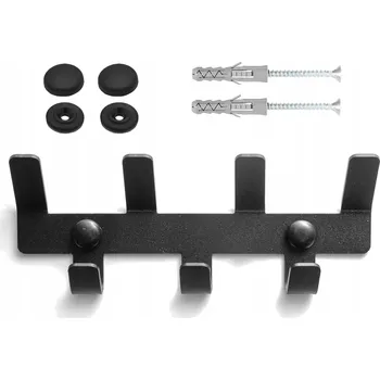 Věšák Černý kovový Šatní ramínko JDC