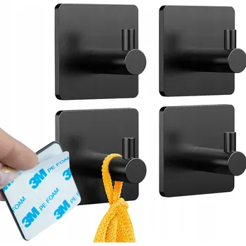 Věšák Samolepicí háček Vergionic černý