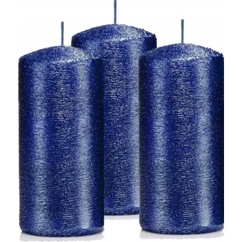 Svíčka Dekorativní parafinová svíčka bez vůně Drobo 3 ks