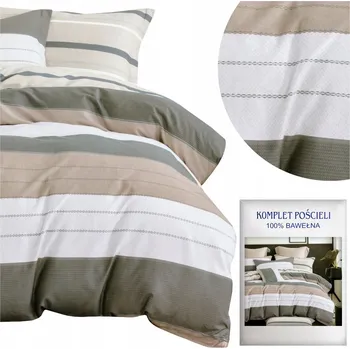 Povlečení Povlečení 160x200 3dílné Bavlněný satén Aida Sada 2x Povlak na polštář