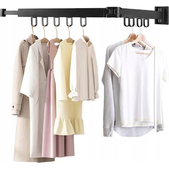 Věšák Šatní ramínko kovový Interlook černý