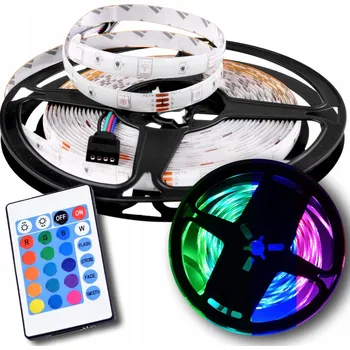 LED osvětlení LED RGB pásek 5M DÁLKOVÝ OVLADAČ 12V 5050 BAREVNÝ VODĚODOLNÝ