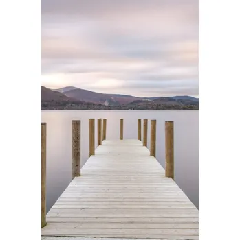 Obraz Plakát Jezerní krajina bez rámu 56,6 x 86,4 cm
