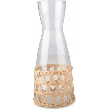 SKLENĚNÁ KARAFA v pleteném obalu 1.4L