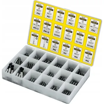 Bit Stanley Sada bitů a nástavců 200 ks 1/4'' 68-741