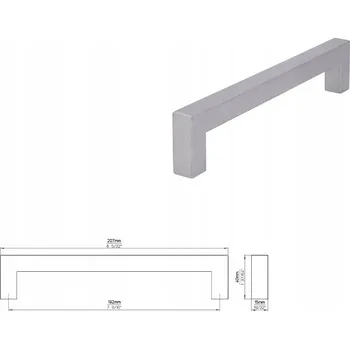 Nábytkové kování Nábytková úchytka SIRO 1585-207N1 nerezová ocel kartáčovaná