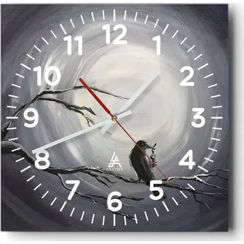 Hodiny Kuchyňské nástěnné hodiny 30x30 Abstrakce Skleněné hodiny do obýváku Moderní Tiché