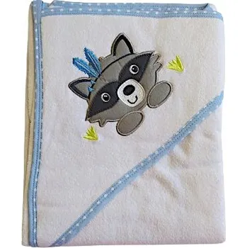 Prostěradlo Eevi Osuška s kapucí LIŠKA mýval 80x80 cm