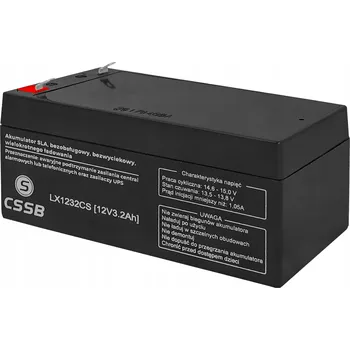 Záložní baterie AKUMULÁTOR AGM VRLA 12V 3,2Ah PRO UPS, AUTÍČKA, HRAČKY, POKLADNÍ SYSTÉMY A DALŠÍ...