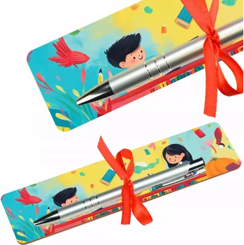 Doplněk ke knize Záložka do knihy s perem dárek vhodná na začátek roku