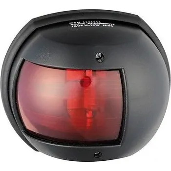 Loď Poziční světla Compact pro lodě do 12 m v černém provedení Provedení: červené 112,5° (levobok)