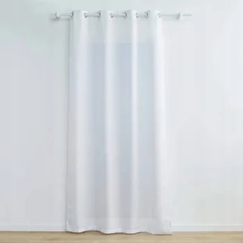 Obraz ZÁVĚS NA KOLEČKÁCH 140x260 BÍLÝ DO OBÝVACÍHO POKOJE LOŽNICE S METALICKOU NITÍ