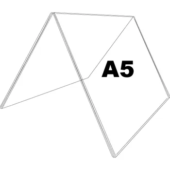 Plexi stojánek A A5 na šířku